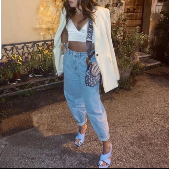 NWT Zara padded heel leather sandals - Picture 8 of 16